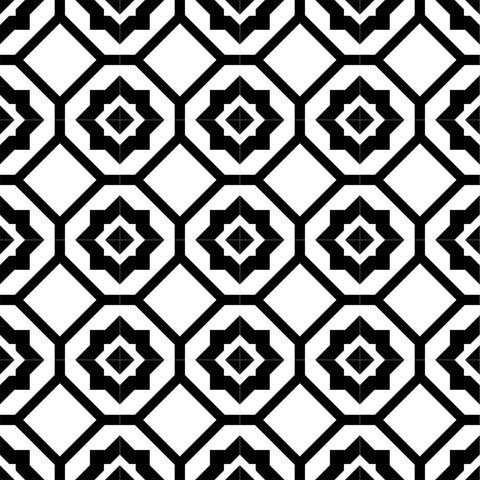 Retro Neuve Radiant Frame 8x8 Porcelain Tile