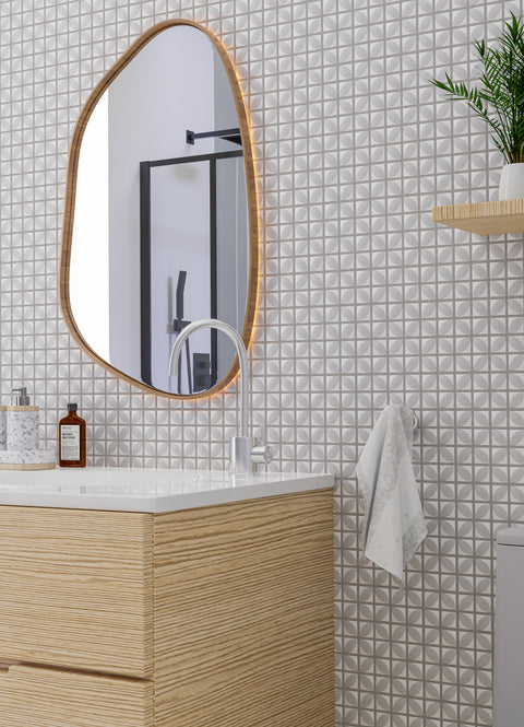 Foliaga Brunia 2x2 Recycled Glass Mosaic