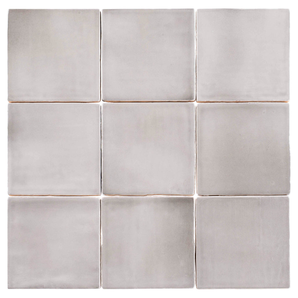 Manacor Mercury Grey 4x4 Ceramic Tile - Glazzio Surfaces