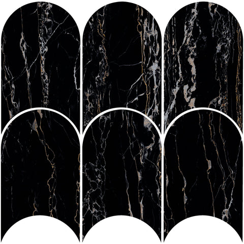 Noble Notturno Arch Mosaic Polished Tile