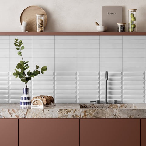 Noelle Windall 2x10 Curve 3D Matte Ceramic Tile