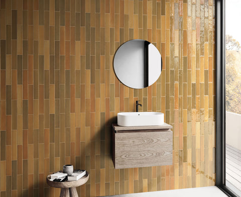 Posh Aged Brass 2x12 Glossy