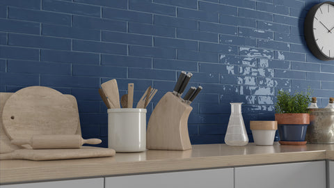 Quelline Mid Royale 2x10 Ceramic Tile