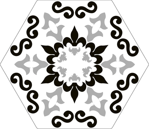 Cucina Italia Trivette Flora 8x9 Hex