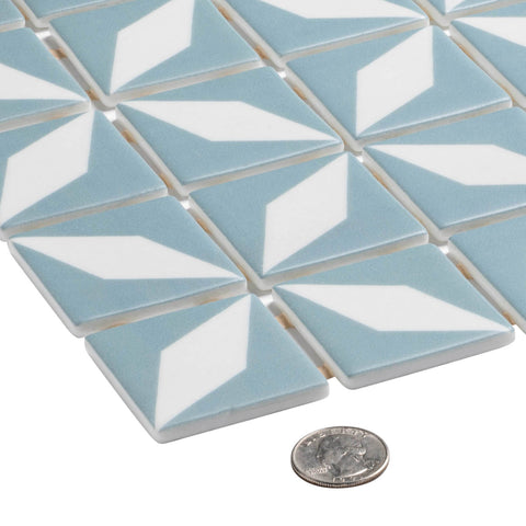 Fauna Varsha 2x2 Recycled Glass Mosaic