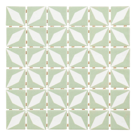 Fauna Carmina 2x2 Recycled Glass Mosaic