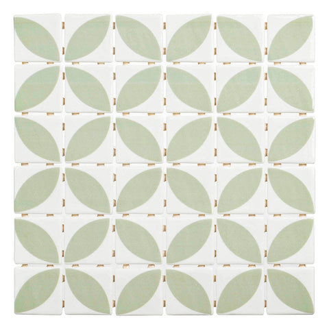 Foliaga Bellue 2x2 Recycled Glass Mosaic