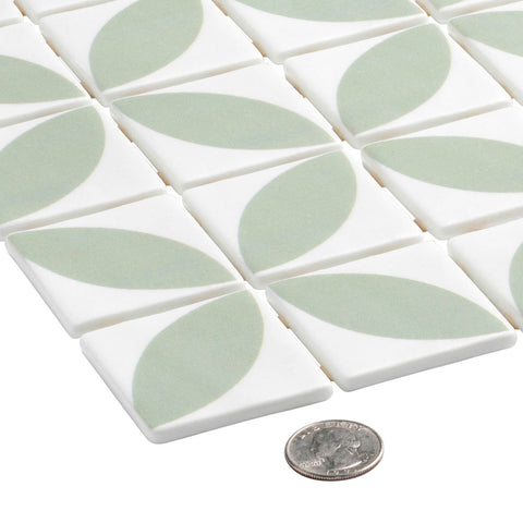 Foliaga Bellue 2x2 Recycled Glass Mosaic