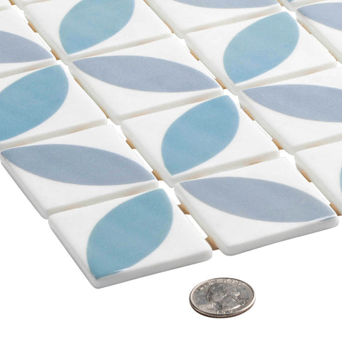 Foliaga Bossanta 2x2 Recycled Glass Mosaic