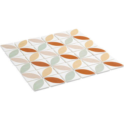 Foliaga Blanka 2x2 Recycled Glass Mosaic