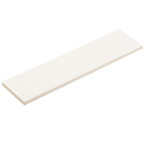 Groove Swing White 3x12 Porcelain Subway Tile
