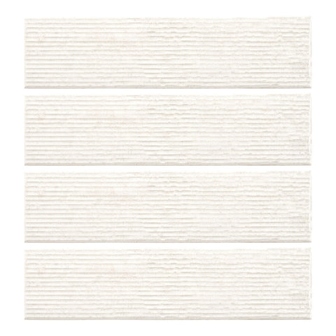 Groove Rhythm Ice 3x12 Porcelain Subway Tile