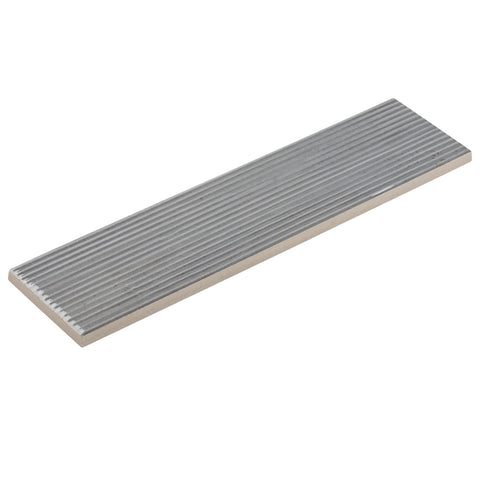 Groove Jam Grey 3x12 Porcelain Subway Tile