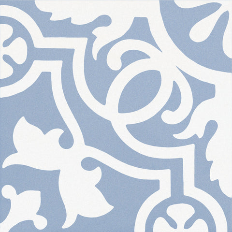 Amalfi Coast Teal Doily 8x8 Porcelain Tile