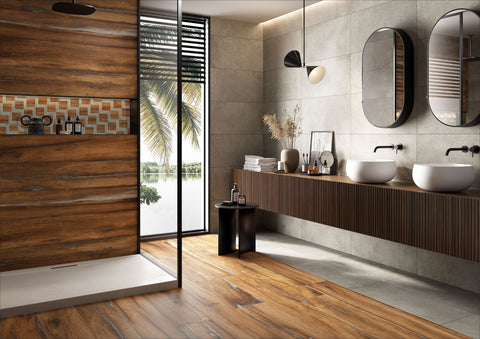 Seep Treacle Square Mosaic - Wall Tile - Glazzio Surfaces - glazziosurfaces.com