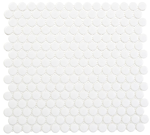 Freedom Avenue United Dove 3/4" Penny Round Glossy Mosaic