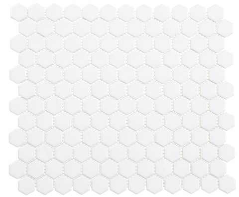 Freedom Avenue United Dove 3/4" Hexagon Glossy Mosaic