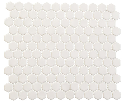 Freedom Avenue Pillar Shine 3/4" Hexagon Glossy Mosaic