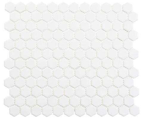 Freedom Avenue Liberty Pure 3/4" Hexagon Matte Mosaic