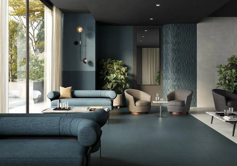 Deposit Blueface 12x24 Porcelain Tile - - Glazzio Surfaces - glazziosurfaces.com