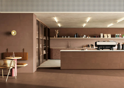 Deposit Copper 12x24 Porcelain Tile - - Glazzio Surfaces - glazziosurfaces.com