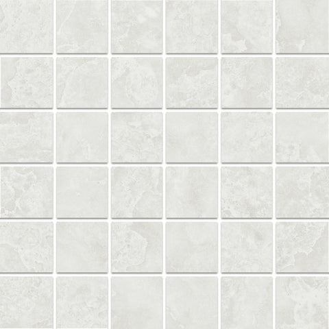 Granda II Agate White 2x2 Porcelain Mosaic