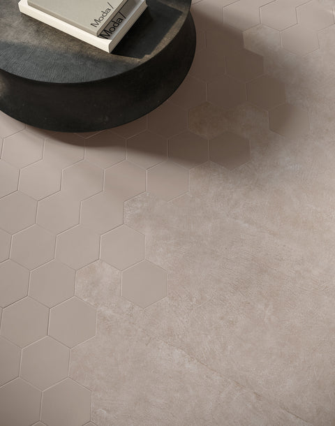 Skin Enchi 8x7 Hexagon Porcelain Tile - - Glazzio Surfaces - glazziosurfaces.com