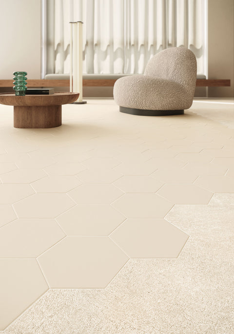 Skin Ibex 8x7 Hexagon Porcelain Tile - - Glazzio Surfaces - glazziosurfaces.com