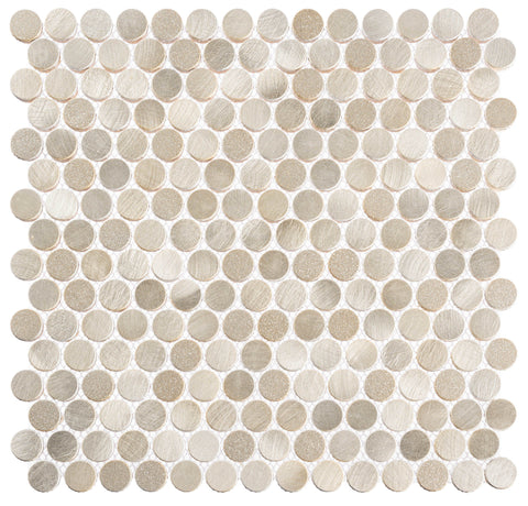 Urban Jungle Thunderburst 12x12 Penny Round Mosaic