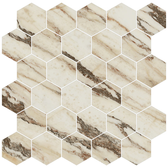 Archetype Ferrosa Polished Hexagon Mosaic