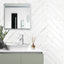 Bismarck Palmer Ghost White 3x17 Porcelain Subway Tile