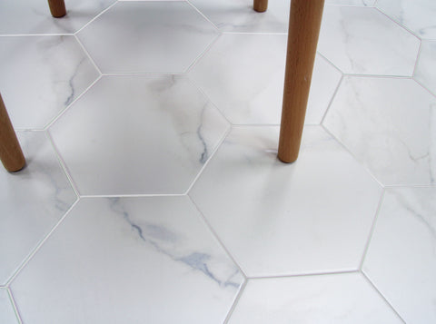 Bismarck Palmer Aloe Cream 8x9 Porcelain Hexagon Tile