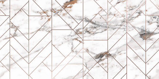 Destino Lucia Glossy Deco 24x48 Porcelain Tile
