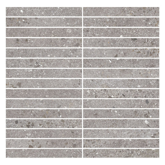 Gea Siva 1x6 Stripe Mosaic Natural