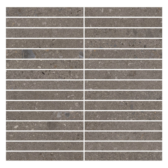 Gea Vulcan 1x6 Stripe Mosaic Natural