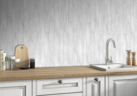 Island Wharf Pearl White 3x12 Ceramic Tile