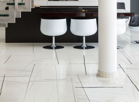 Granda Sahara Noir White 24x48 Porcelain Tile