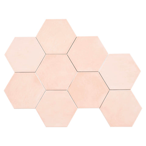 Martha's Manor Provence Rose 4x5 Ceramic Hexagon