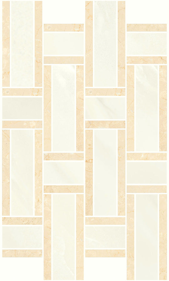 Noble Antico Long Basketweave Mosaic Polished Tile