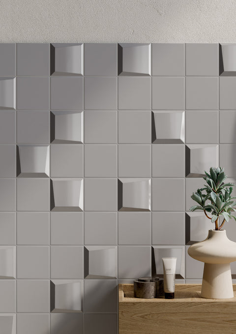 Noelle Maevory 4x4 3D Porcelain Tile