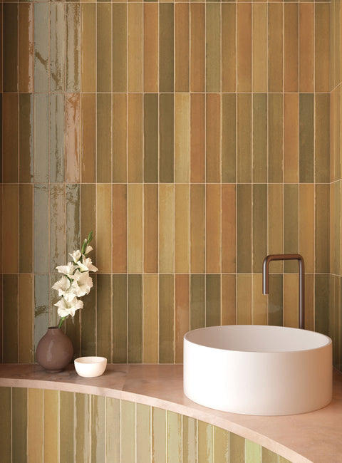 Posh Aged Brass 2x12 Glossy