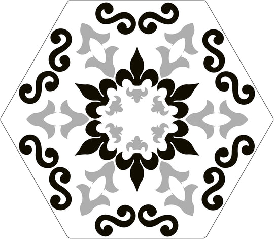 Cucina Italia Trivette Flora 8x9 Hex