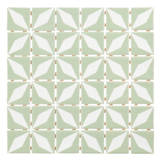 Fauna Carmina 2x2 Recycled Glass Mosaic