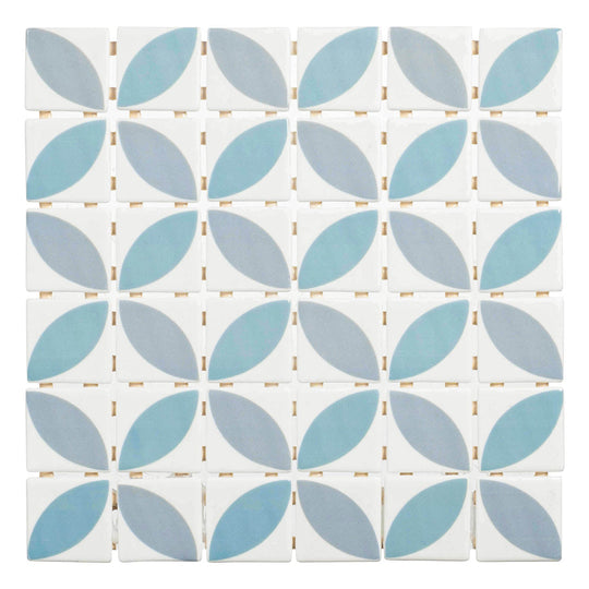 Foliaga Bossanta 2x2 Recycled Glass Mosaic
