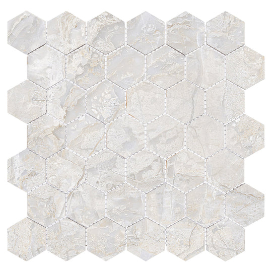 Harmonic Cadence 2x2 Polished Hex Mosaic