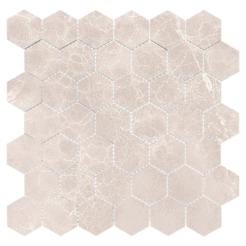 Harmonic Fugue 2x2 Matte Hex Mosaic – Glazzio Surfaces