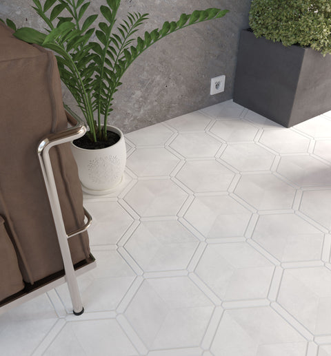 Serra Charle 8.5x10 Interlocking Hexagon