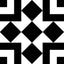Retro Neuve Checker Blocks 8x8 Porcelain Tile
