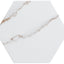 Bismarck Palmer Ghost White 8x9 Porcelain Hexagon Tile