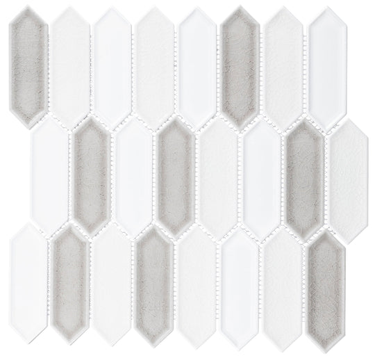 Decko Cezannite 2x5 Picket Mosaic